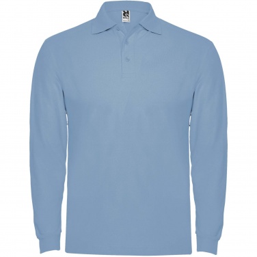 Logo trade promotional giveaways image of: Estrella long sleeve men's polo