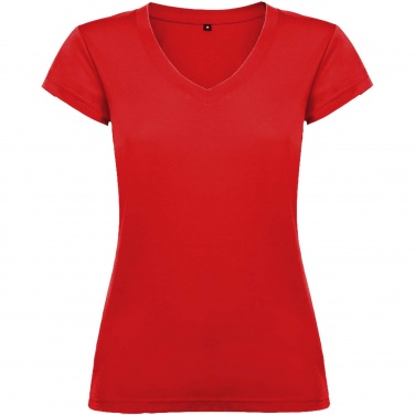 Logo trade promotional gifts image of: Victoria short sleeve women's v-neck t-shirt
