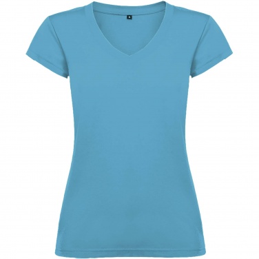 Logotrade business gift image of: Victoria short sleeve women's v-neck t-shirt