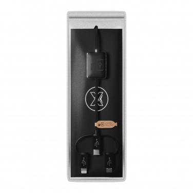 Logo trade promotional gifts picture of: SCX.design C48 CarPlay 5-in-1 charging cable 