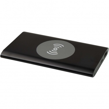 Logo trade corporate gift photo of: Juice 4000 mAh Type-C recycled aluminium wireless power bank 