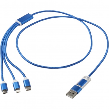 Logotrade promotional product image of: Versatile 5-1 recycled aluminium charging cable