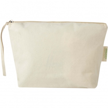 Logo trade business gifts image of: Orissa 180 g/m² organic large accessory pouch 3L