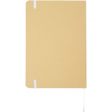 Logo trade promotional merchandise image of: Nelida A5 recycled cardboard hard cover notebook