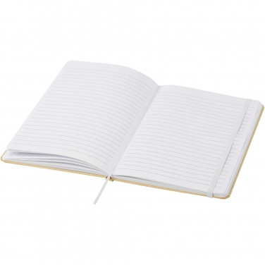 Logotrade promotional gift image of: Nelida A5 recycled cardboard hard cover notebook