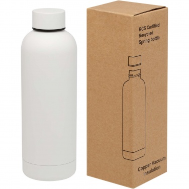 Logo trade advertising products image of: Spring 500 ml RCS certified recycled stainless steel copper vacuum insulated bottle