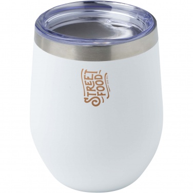 Logo trade promotional merchandise photo of: Corzo 350 ml RCS certified recycled stainless steel copper vacuum insulated cup