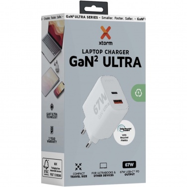 Logo trade promotional gifts picture of: Xtorm XEC067 GaN² Ultra 67W wall charger