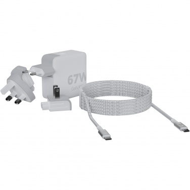 Logotrade corporate gift image of: Xtorm XVC2067 GaN Ultra 67W travel charger with 100W USB-C PD cable