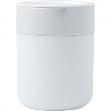 Logo trade promotional item photo of: Java 330 ml ceramic tumbler with silicone wrap and plastic lid