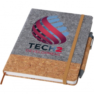 Logo trade promotional giveaways picture of: Veronica A5 hard cover notebook