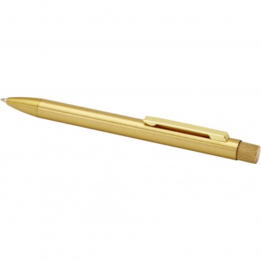 Logo trade promotional products image of: Beatriz recycled brass ballpoint pen