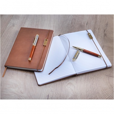 Logotrade advertising product picture of: Legato A5 notebook and rollerball pen set 