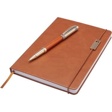 Logotrade promotional merchandise photo of: Legato A5 notebook and rollerball pen set 