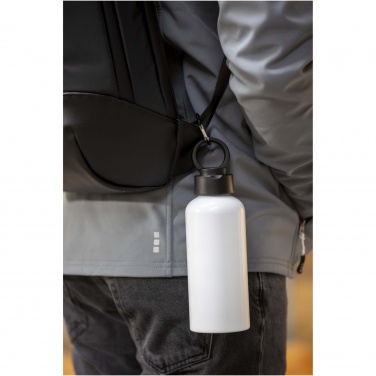 Logotrade advertising product image of: Trinity 600 ml RCS certified recycled aluminium water bottle with RPET lid