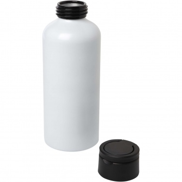 Logo trade promotional gifts picture of: Trinity 600 ml RCS certified recycled aluminium water bottle with RPET lid
