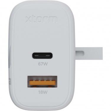 Logo trade advertising products picture of: Xtorm XEC067G GaN² Ultra 67W wall charger - UK plug