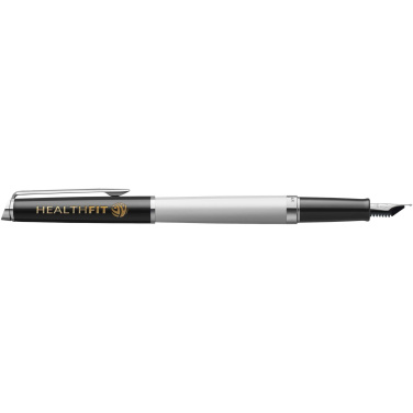Logo trade promotional merchandise picture of: Hemisphere colour blocking fountain pen with palladium trim