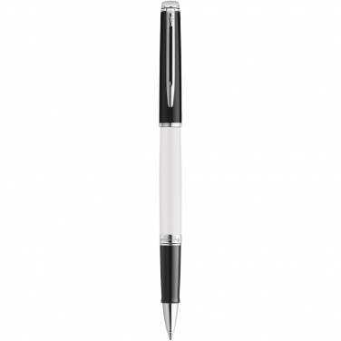Logotrade promotional product picture of: Hemisphere colour blocking rollerball pen with palladium trim