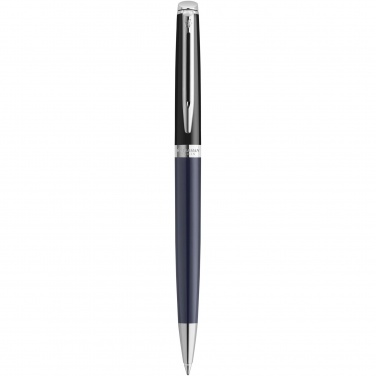 Logo trade promotional products picture of: Hemisphere colour blocking ballpoint pen with palladium trim