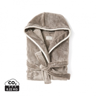 Logo trade promotional products picture of: VINGA Louis luxury plush RPET robe size L-XL