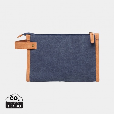 Logotrade promotional product picture of: VINGA Bosler GRS recycled canvas toiletry bag
