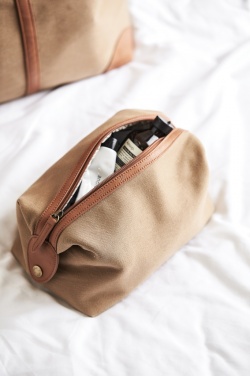 Logotrade corporate gift image of: VINGA Sloane toiletry bag RCS recycled polyester