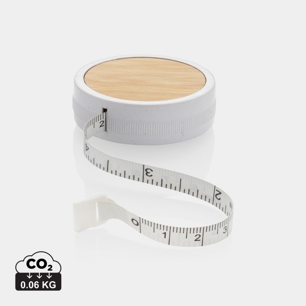 Logotrade promotional gift picture of: RCS recycled plastic & bamboo tailor tape