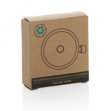 Logo trade promotional giveaways picture of: RCS recycled plastic & bamboo tailor tape