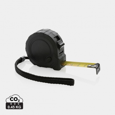 Logo trade promotional merchandise photo of: RCS recycled plastic 3M/16 mm tape with stop button