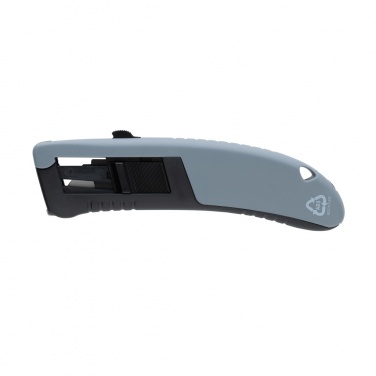 Logotrade promotional giveaways photo of: RCS certified recycled plastic Auto retract safety knife