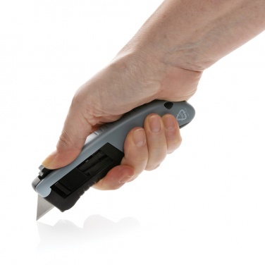 Logotrade promotional merchandise image of: RCS certified recycled plastic Auto retract safety knife