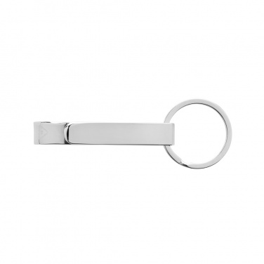 Logo trade business gift photo of: RCS recycled zinc alloy bottle opener keychain