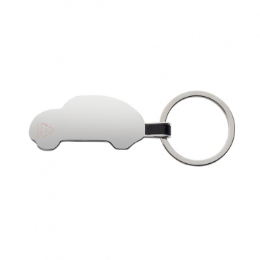 Logo trade promotional giveaway photo of: RCS recycled zinc alloy car keyring