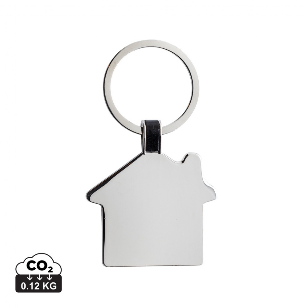 Logo trade promotional products image of: RCS recycled zinc alloy house keyring
