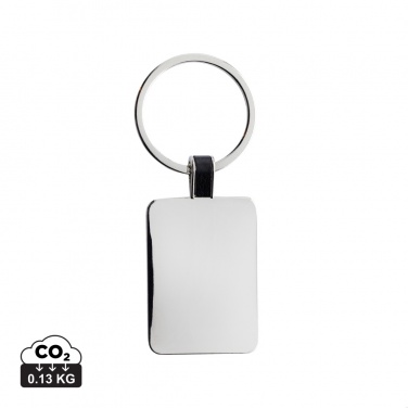 Logotrade promotional giveaways photo of: RCS recycled zinc alloy rectangle keyring