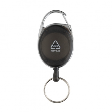 Logotrade business gifts photo of: RCS recycled ABS roller clip keychain