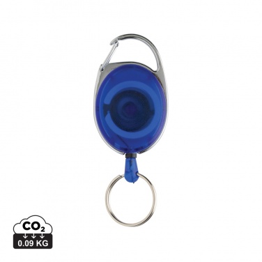 Logo trade promotional giveaways image of: RCS recycled ABS roller clip keychain