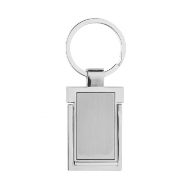 Logotrade promotional merchandise picture of: RSC recycled zinc alloy phone stand keychain