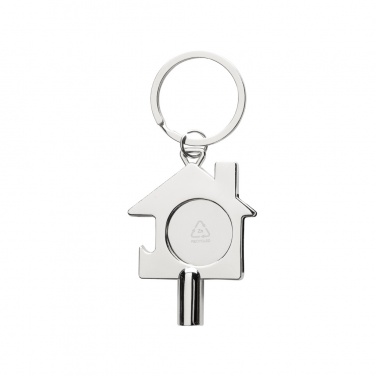Logotrade promotional products photo of: RCS recycled zinc alloy 3 in 1 keychain