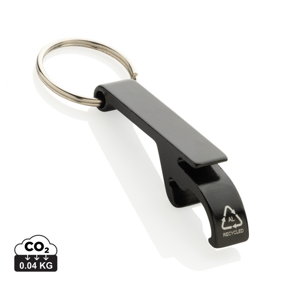 Logotrade promotional gift picture of: RCS recycled aluminum bottle and can opener