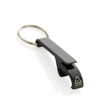 Logo trade promotional item photo of: RCS recycled aluminum bottle and can opener