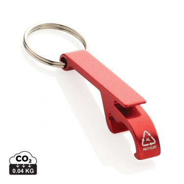 Logotrade promotional merchandise picture of: RCS recycled aluminum bottle and can opener