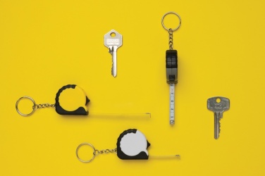 Logotrade advertising product image of: MeasureMate RCS reycled ABS 1 meter tape keychain