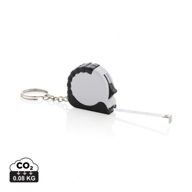 Logotrade promotional giveaway image of: MeasureMate RCS reycled ABS 1 meter tape keychain