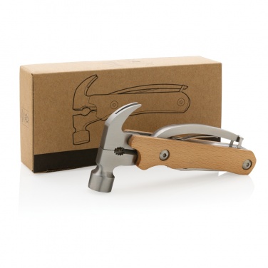 Logotrade promotional gift image of: Wooden multi-tool hammer