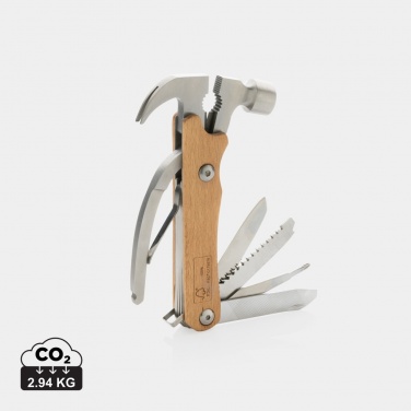 Logo trade promotional gift photo of: Wooden multi-tool hammer