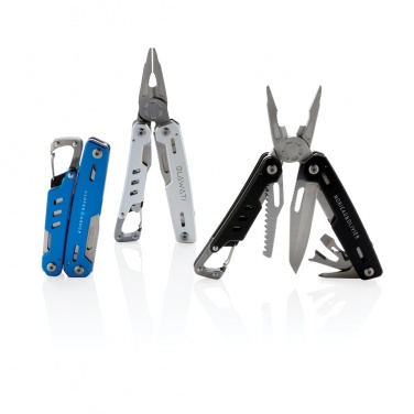 Logo trade business gift photo of: Solid multitool with carabiner
