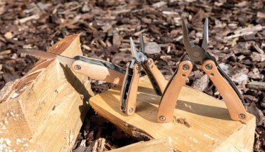 Logo trade promotional giveaways picture of: Wood multitool
