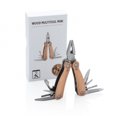 Logo trade business gifts image of: Wood multitool mini